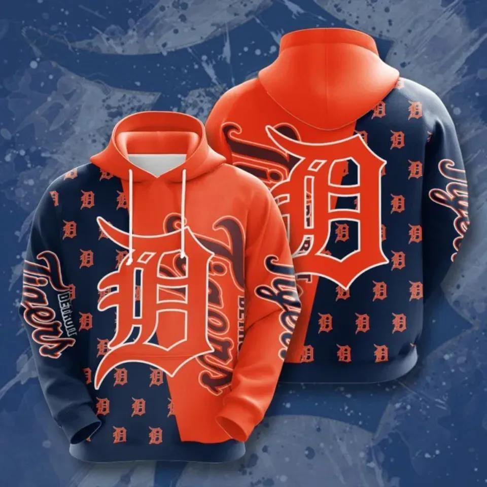 Detroit Team Tigerss 3D MLB All Over Print Hoodie