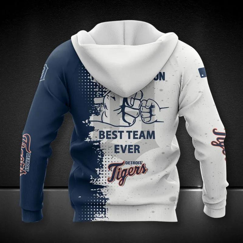 Alternative view of Detroit Tigers All Dad And Son Over Print MLB All Over Print Hoodie