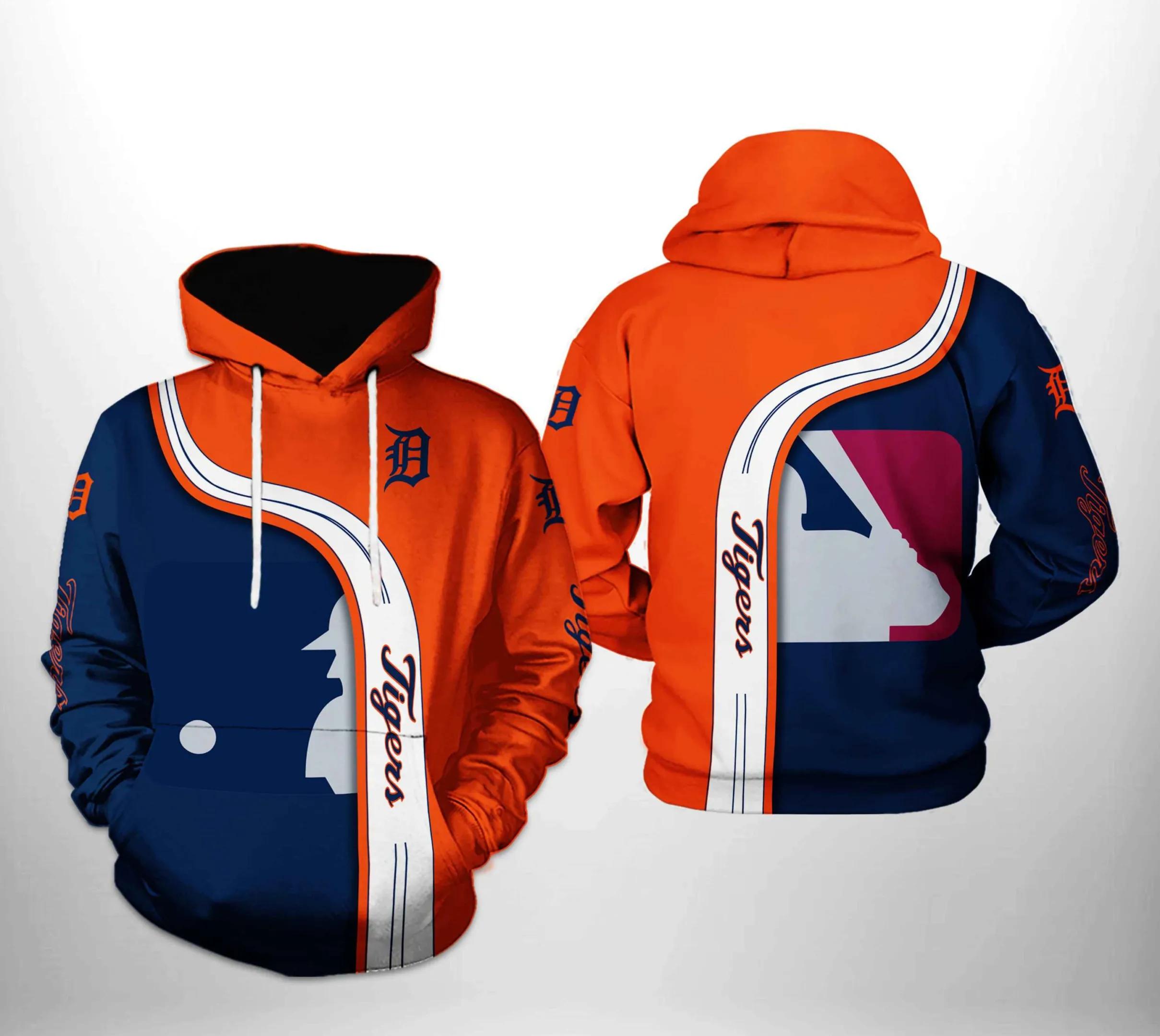 Detroit Tigers MLB Team 3D MLB All Over Print Hoodie