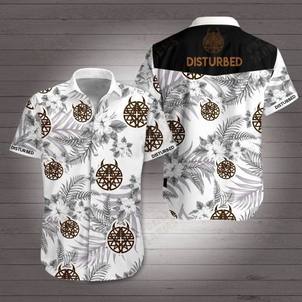 Disturbed Hawaiian Shirt Tropical Aloha Button Up