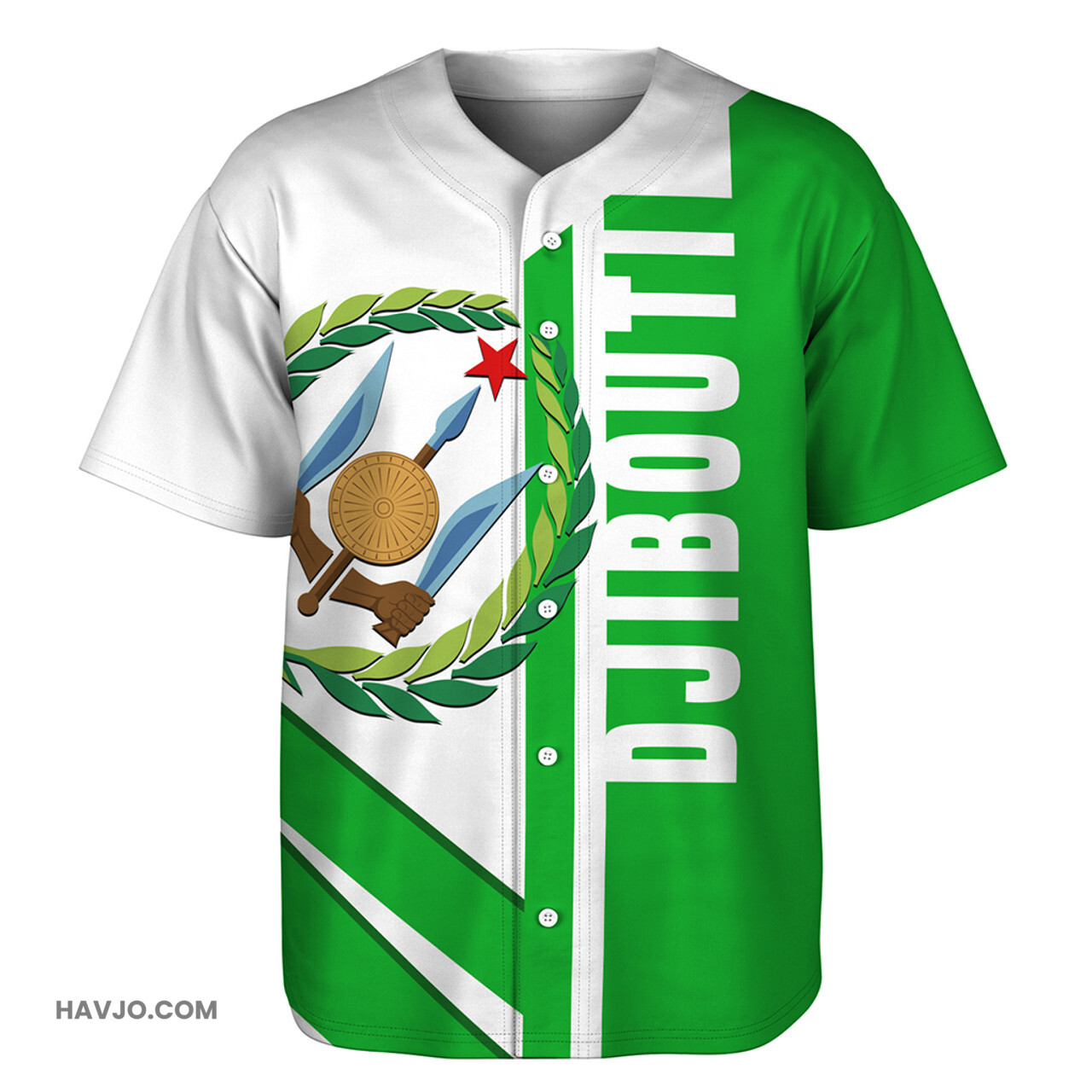 Djibouti Casual Style Baseball Jersey