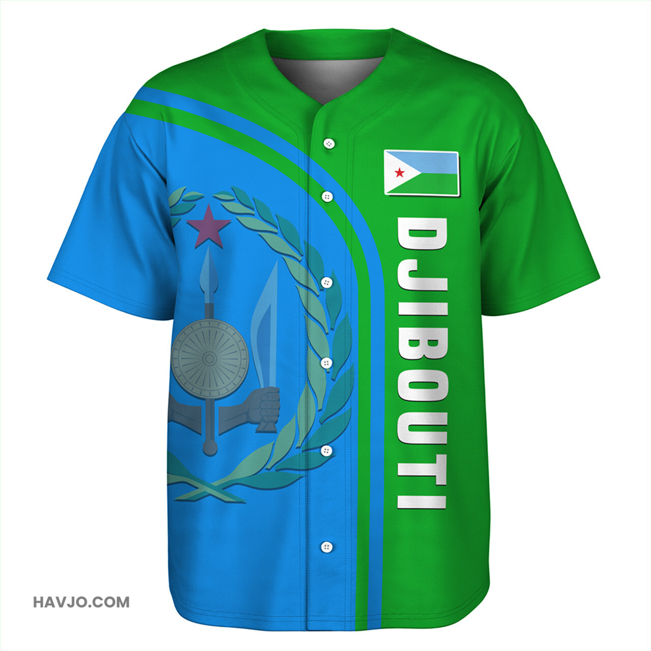Djibouti Custom In My Heart Baseball Jersey