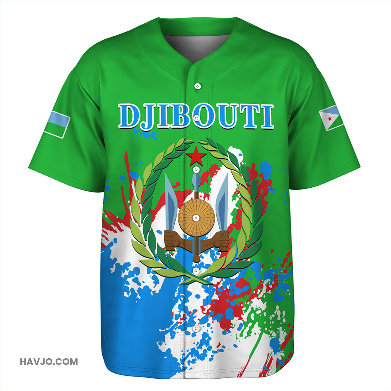 Djibouti Spanit Style Baseball Jersey