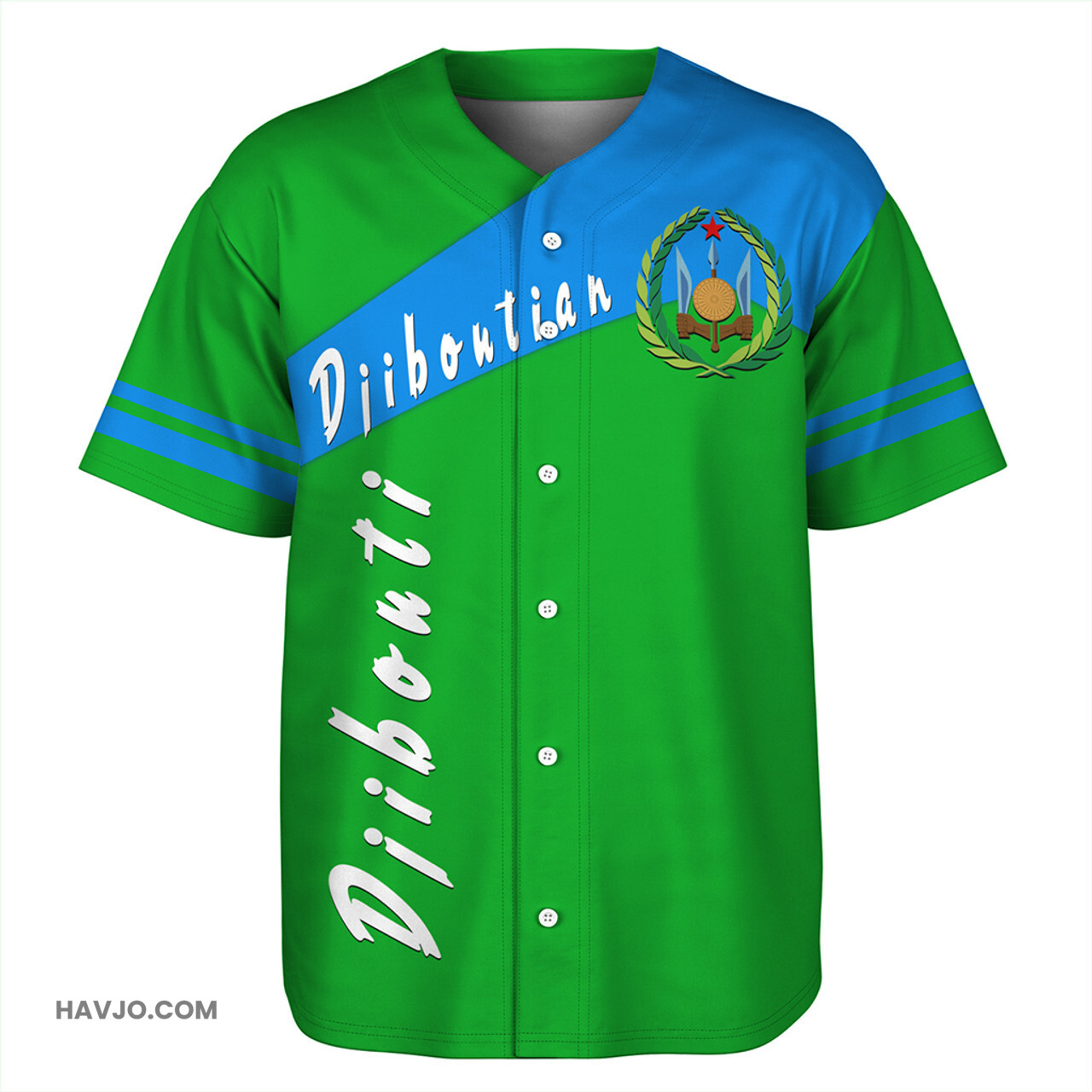 Djibouti Sport Style Baseball Jersey