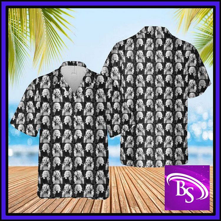 Dolly Parton Jolene Hawaiian Shirt Tropical Aloha Button Up