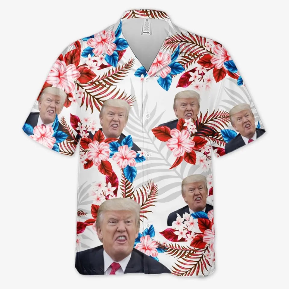 Donald Trump 2024 Hawaiian Shirt Trump Not Guilty Aloha Shirt MAGA Merch Gifts For Patriots