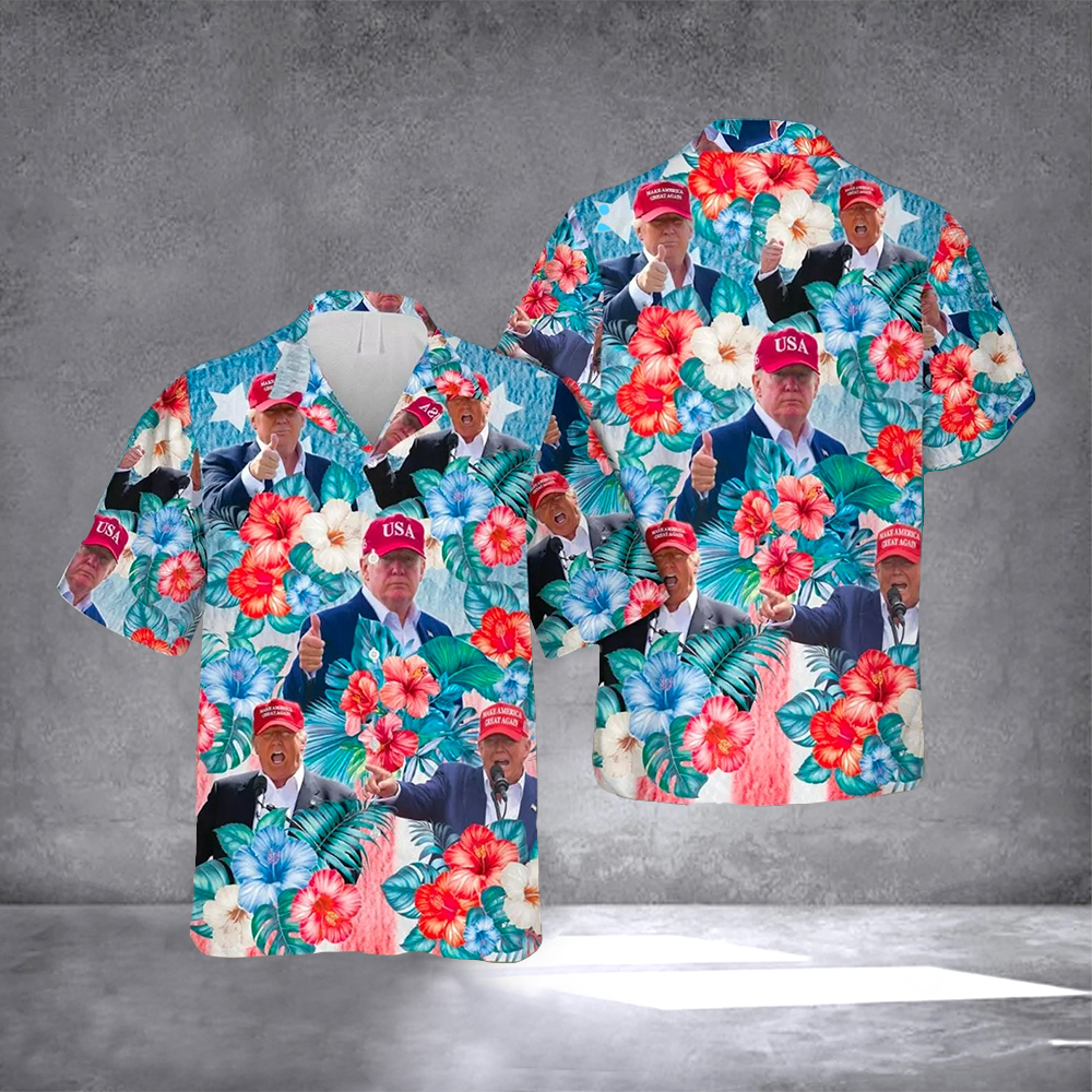 Donald Trump Make America Great Again Hawaiian Shirt Casual Wear Gifts For Trump Supporters