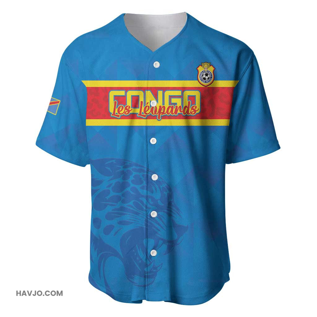 DR Congo Football Custom Go Champions Baseball Jersey