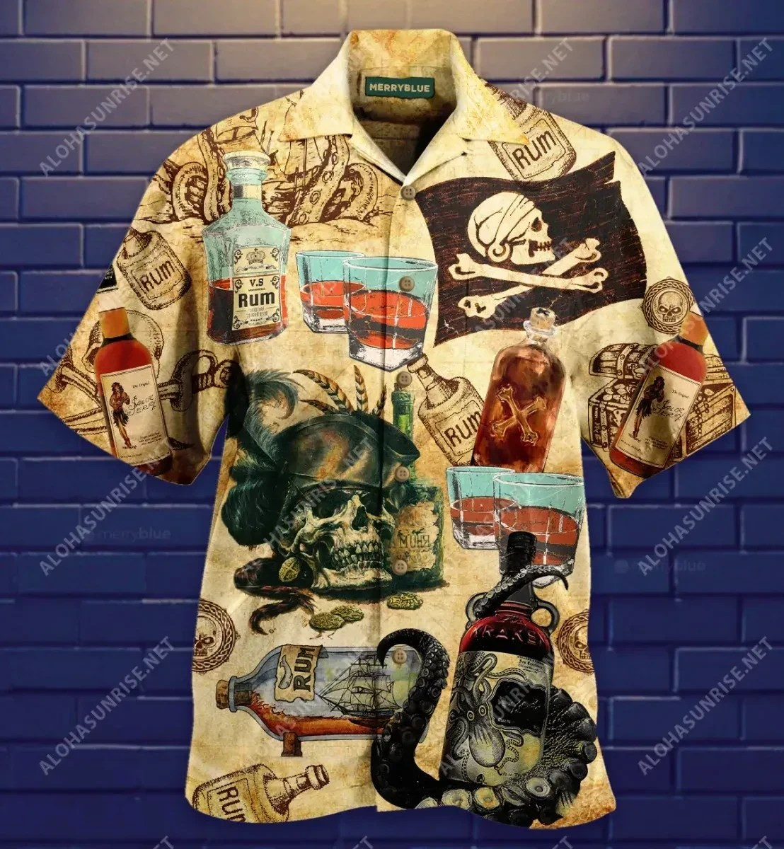 Drinking Before Making You A Pirate Unisex Hawaiian Shirt Tropical Aloha Button Up