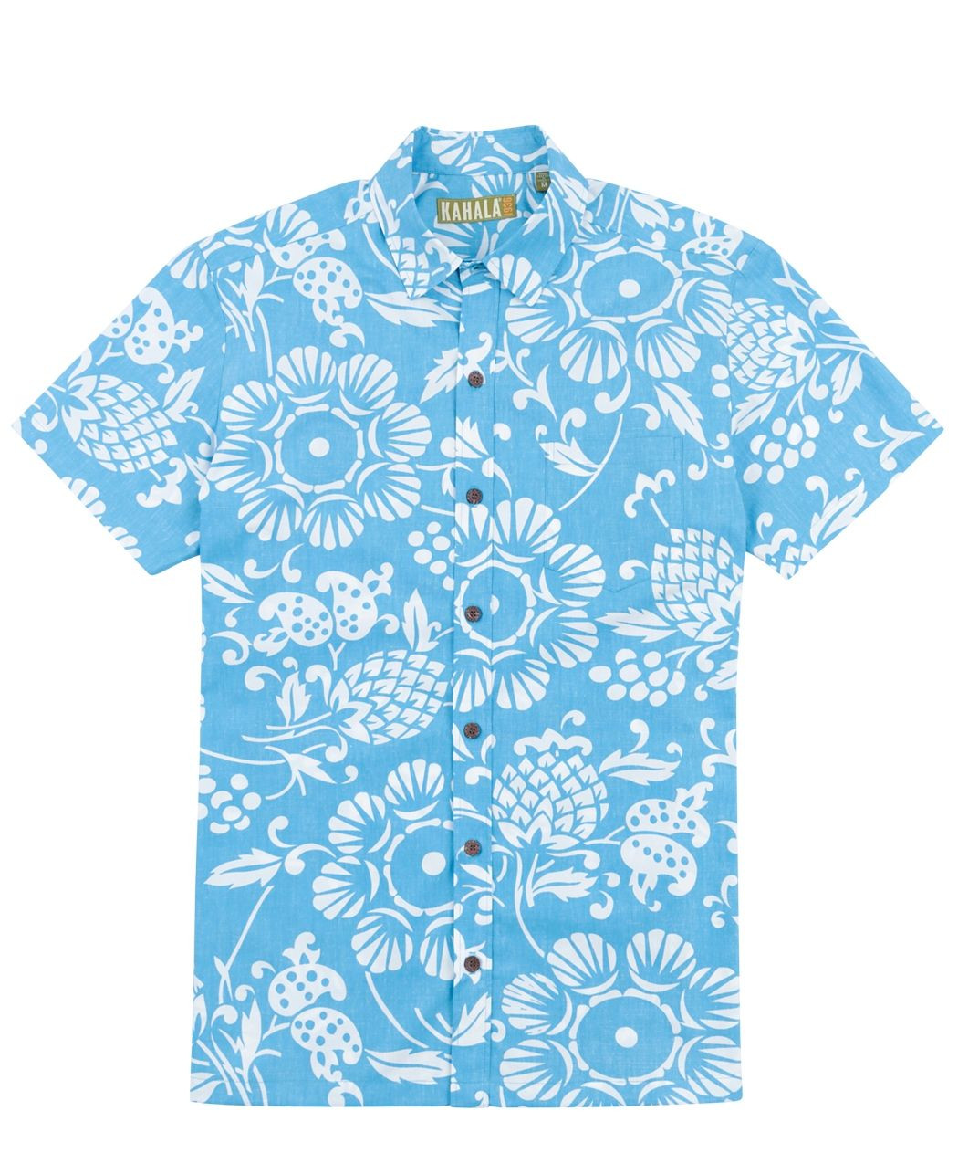 Dukes Pareo Hawaiian Shirt Tropical Aloha Button Up