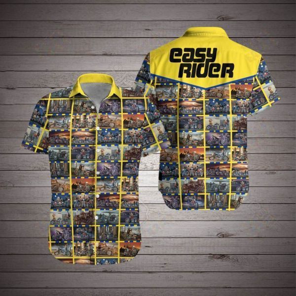 Easy Rider Hawaiian Shirt Tropical Aloha Button Up