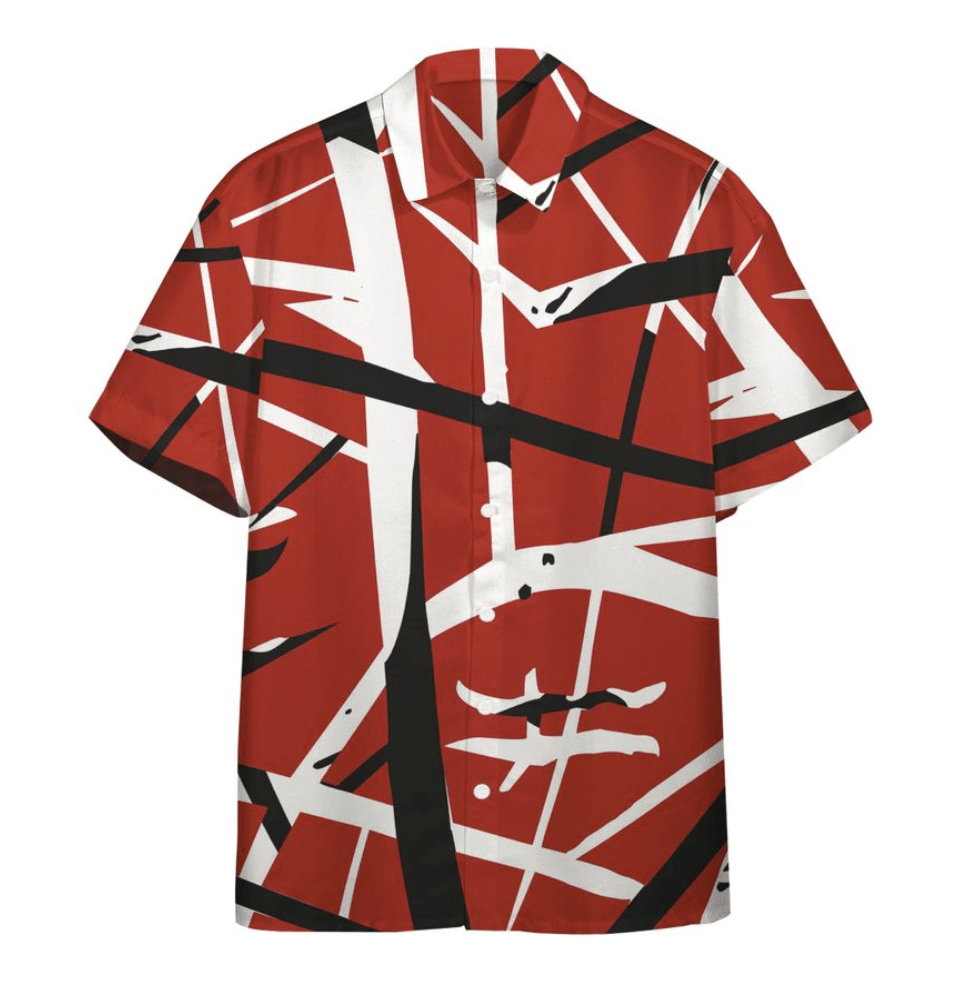 Eddie Van Halen Hawaiian Shirt Tropical Aloha Button Up