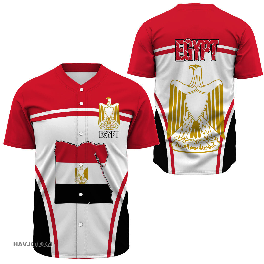 Egypt Active Flag Baseball Jersey