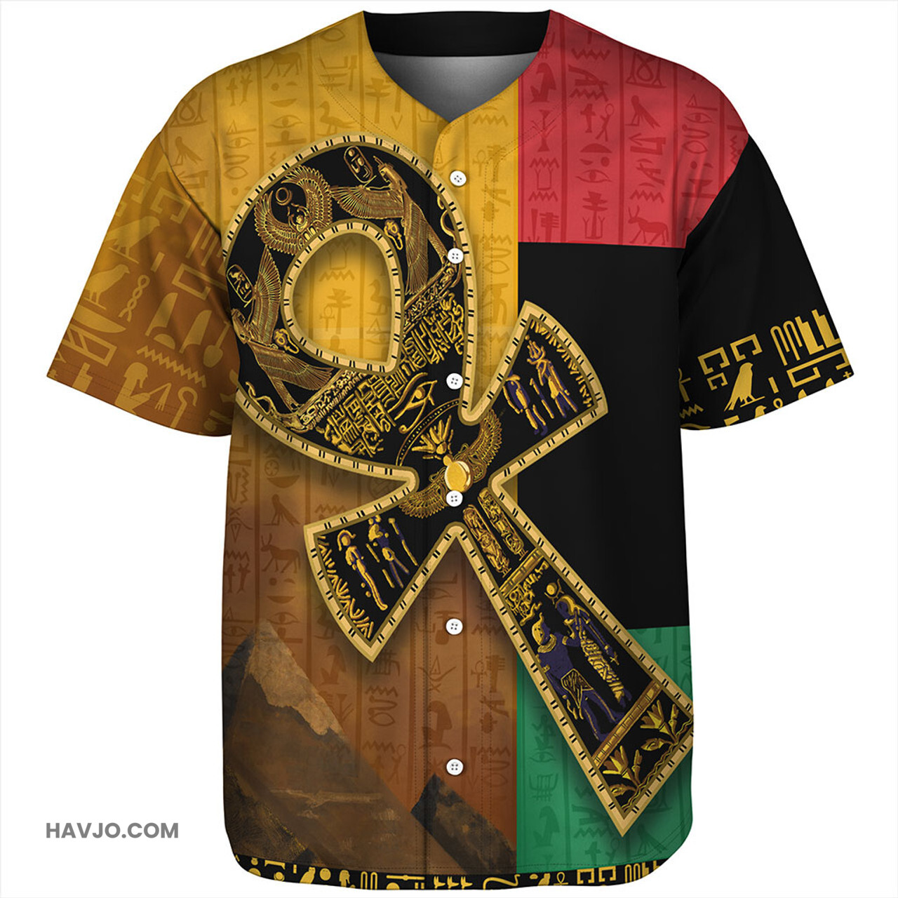 Egypt Egyptian Ankh Baseball Jersey