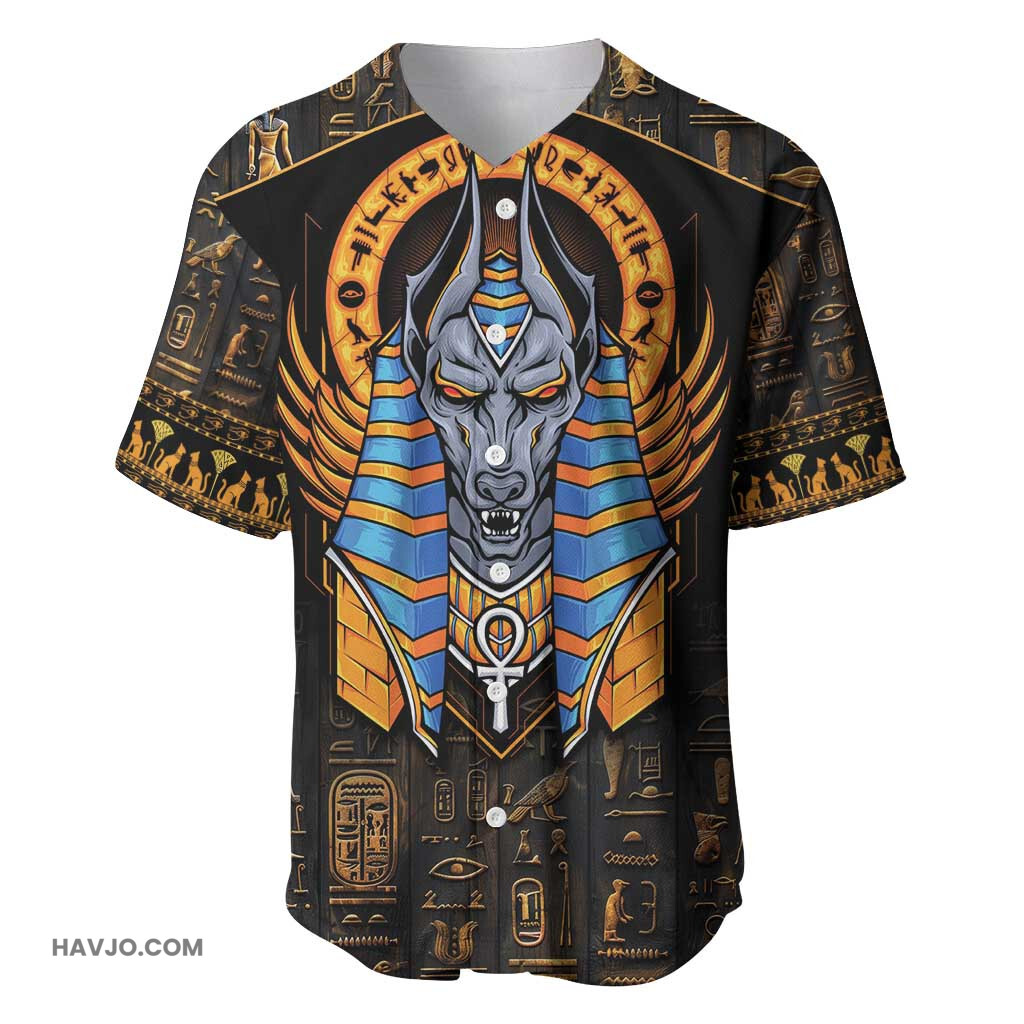 Egyptian Anubis Ancient Egypt Culture Baseball Jersey