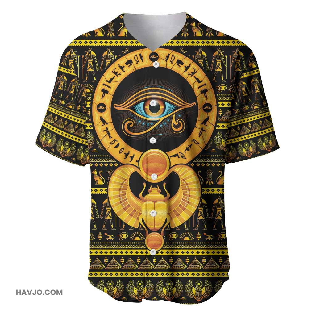 Egyptian God of The Sun Eye of Ra Baseball Jersey