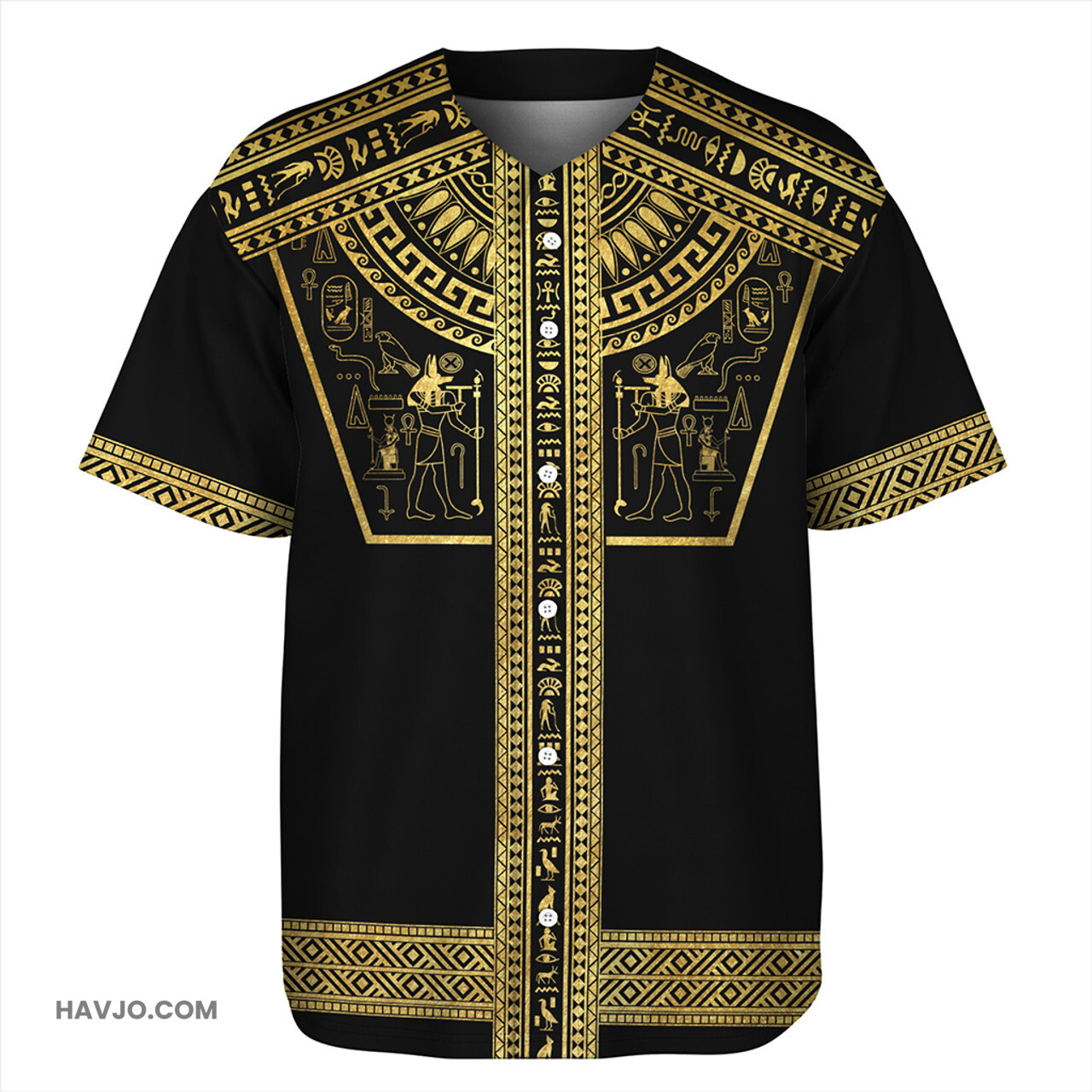 Egyptian Gold Pharaoh Baseball Jersey