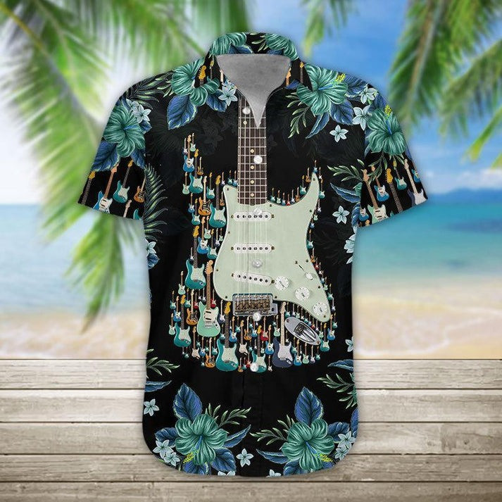 Electric Guitar Hawaiian Shirt 2026 Aloha Shirt Unusual Gifts For Guitar Players