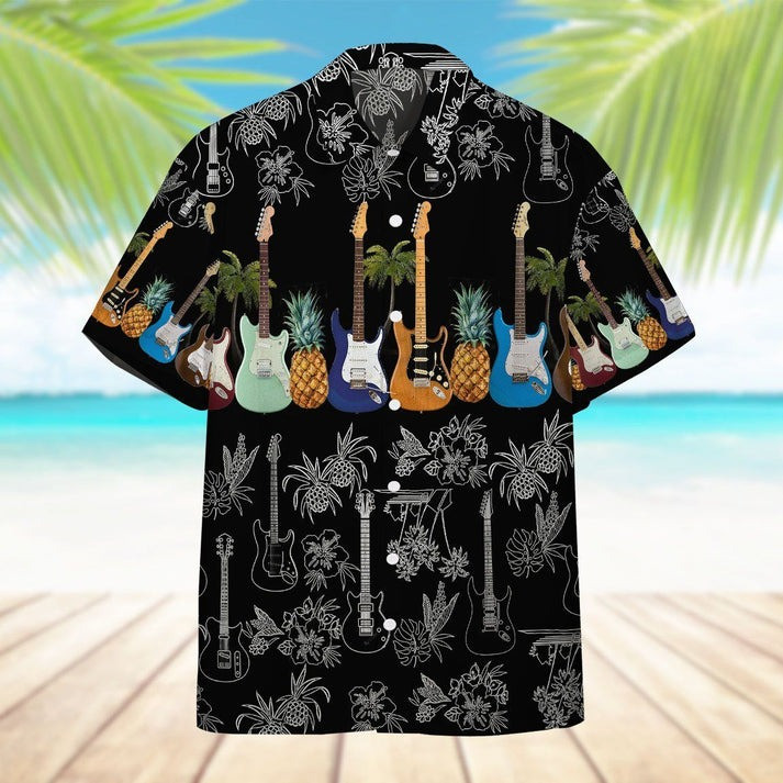 Electric Guitar Hawaiian Shirt Best Aloha Shirt Perfect Gift For Guitar Player