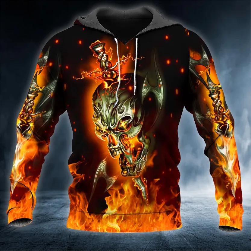 Electrical Flashover Skull 3D All Over Print Hoodie