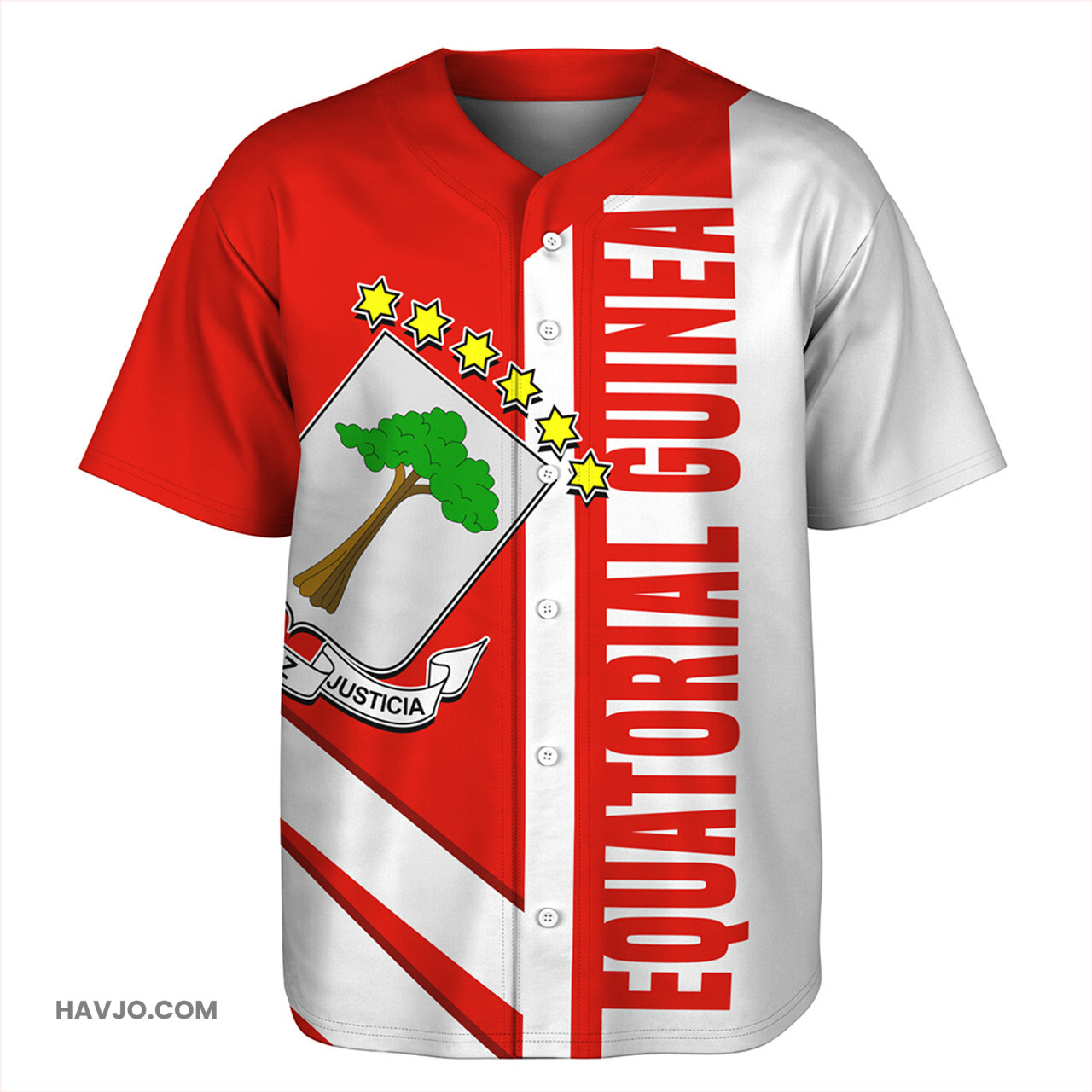 Equatorial Guinea Casual Style Baseball Jersey