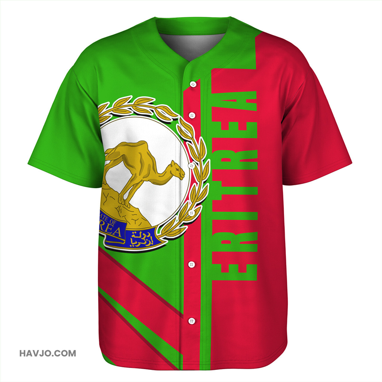 Eritrea Casual Style Baseball Jersey