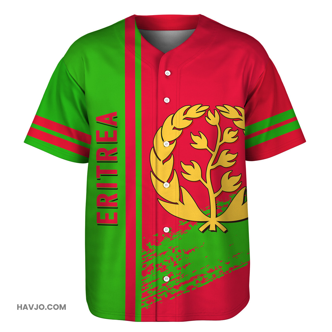 Eritrea Quater Style Baseball Jersey