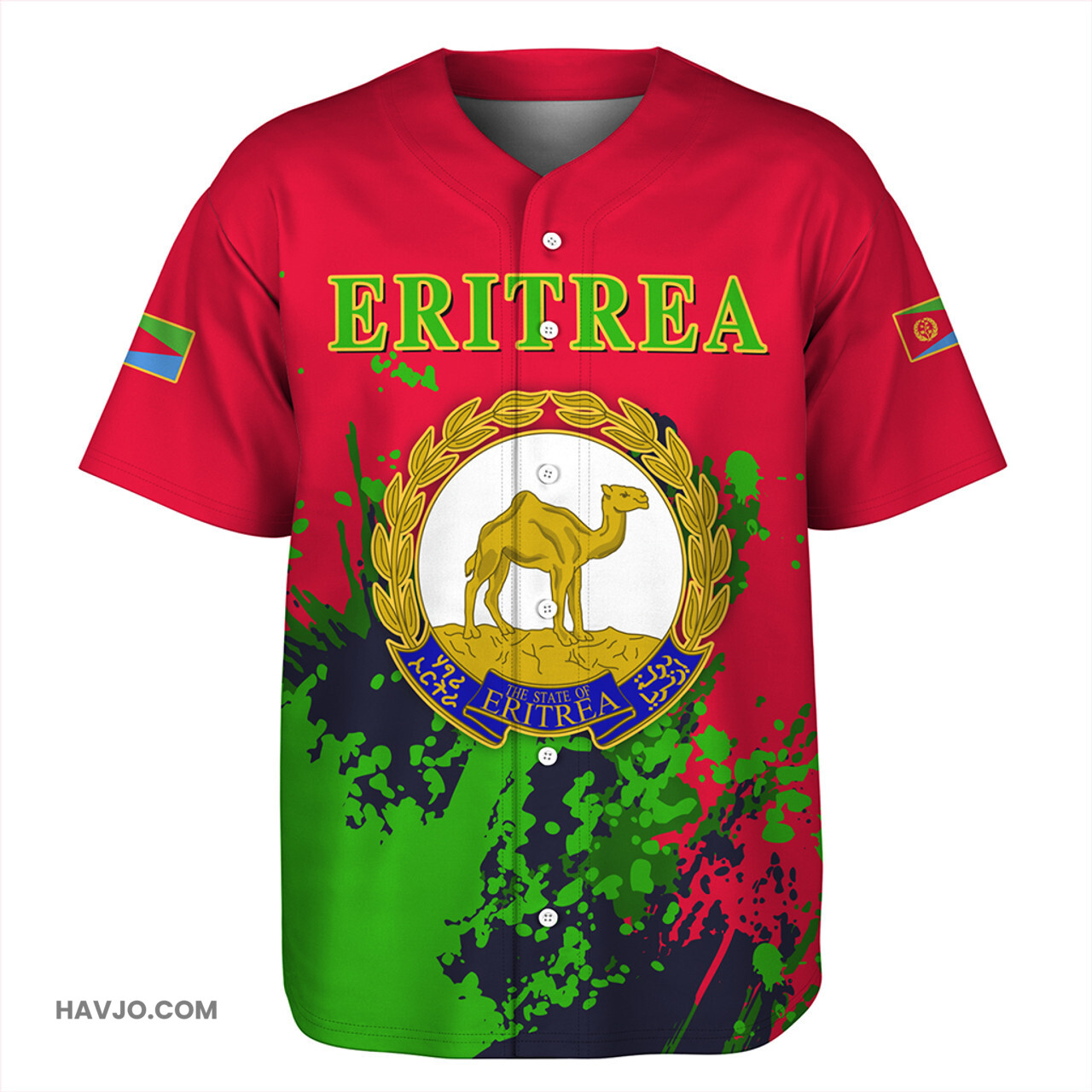 Eritrea Spanit Style Baseball Jersey