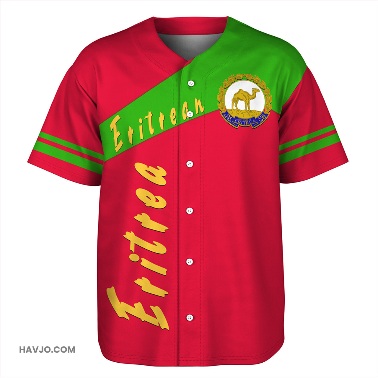 Eritrea Sport Style Baseball Jersey