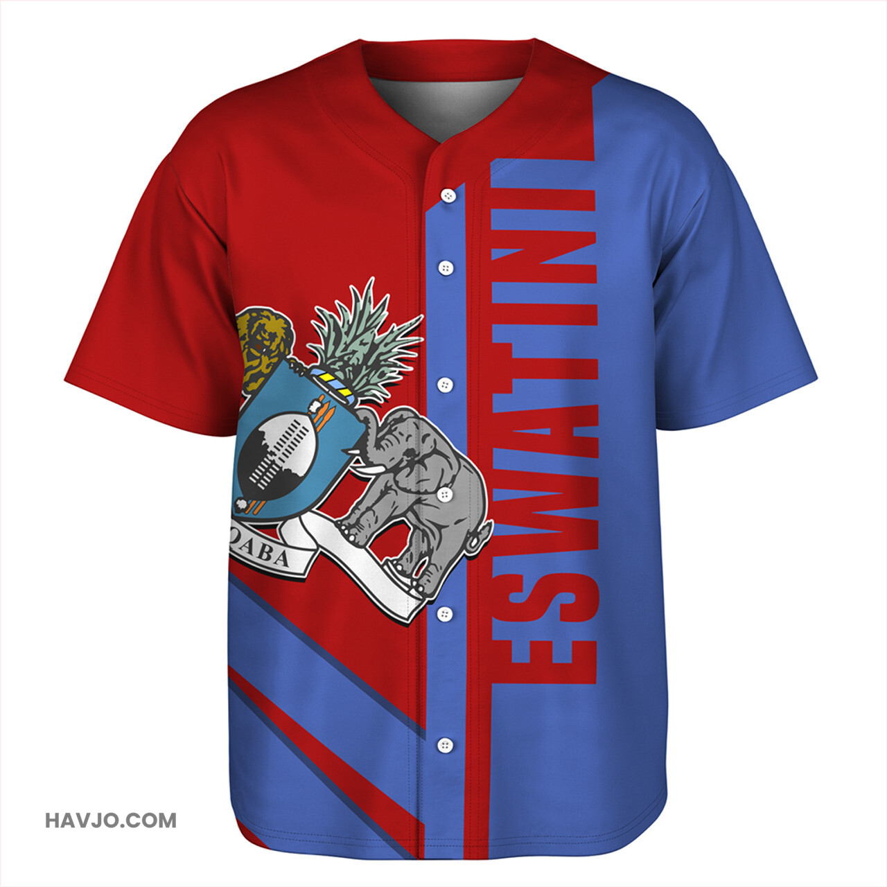 Eswatini Casual Style Baseball Jersey
