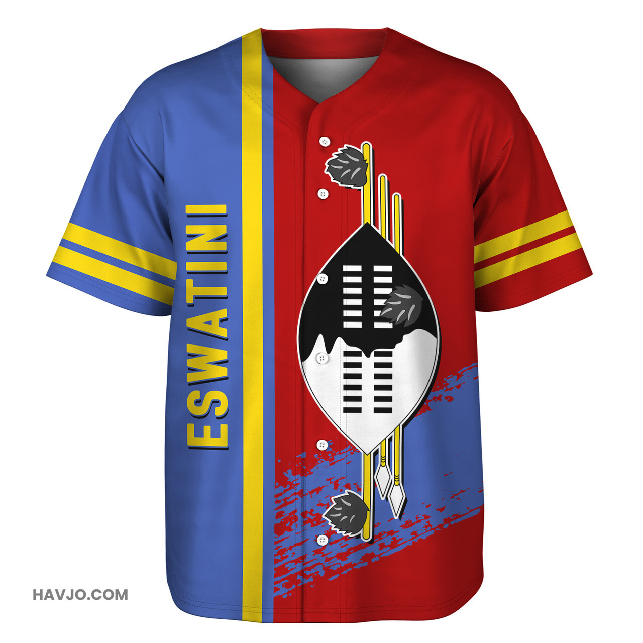 Eswatini Quater Style Baseball Jersey