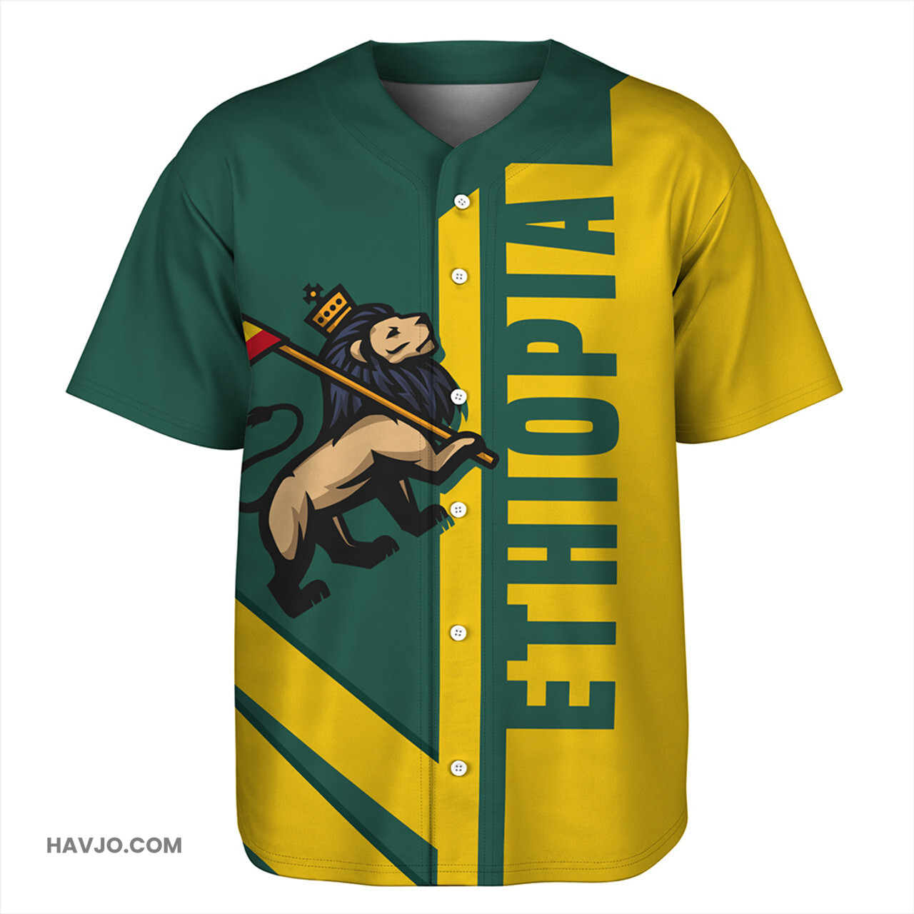 Ethiopia Casual Style Baseball Jersey