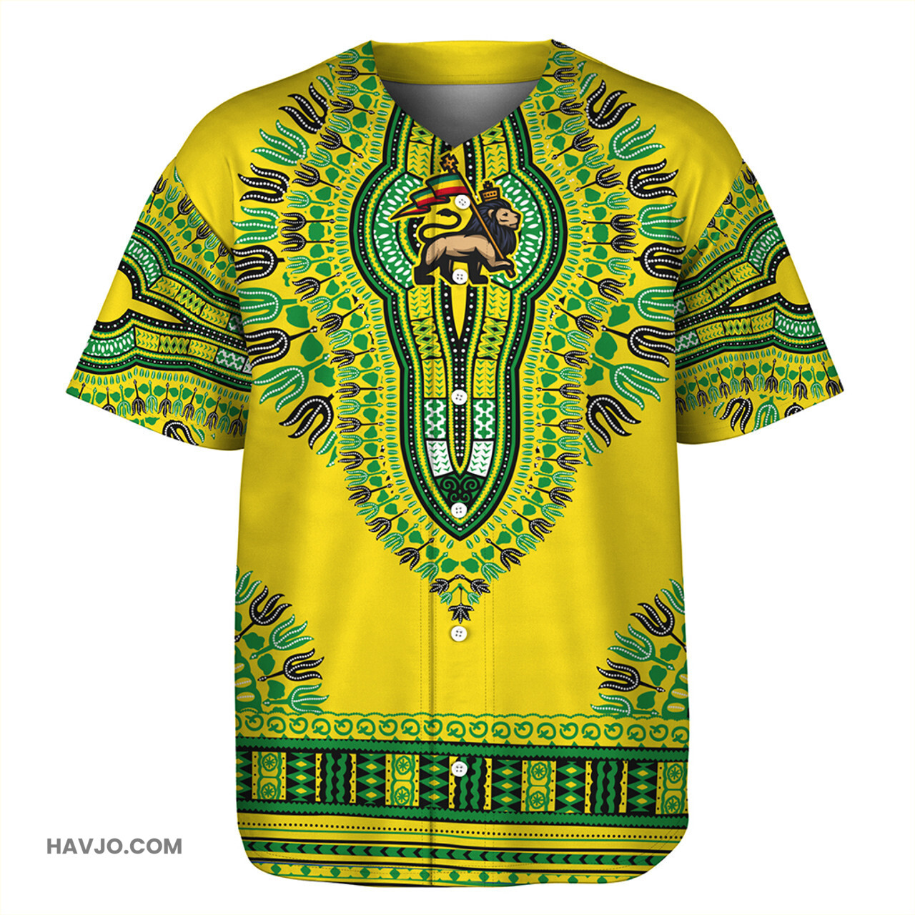 Ethiopia Dashiki Baseball Jersey