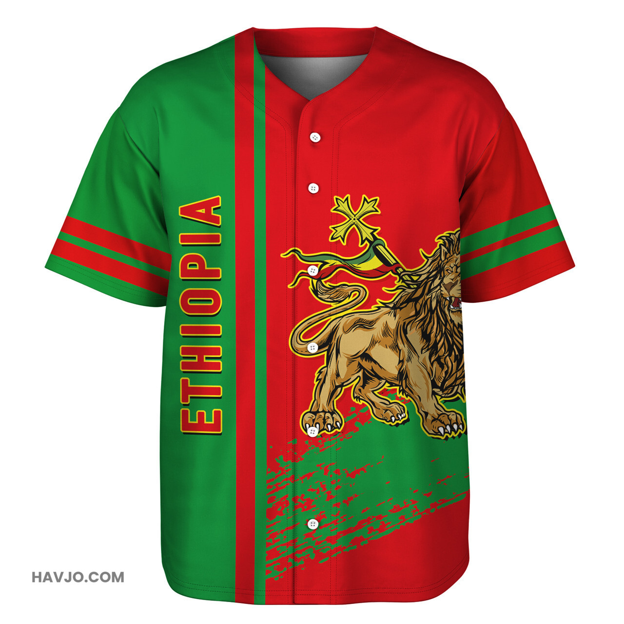 Ethiopia Quater Style Baseball Jersey