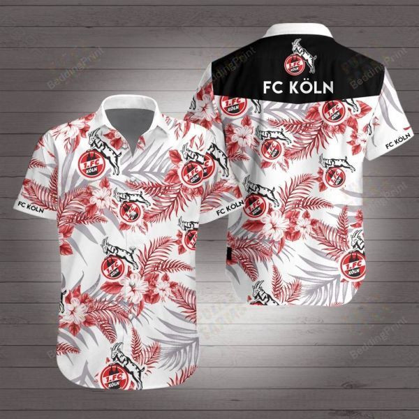 Fc Kln Hawaiian Shirt Tropical Aloha Button Up
