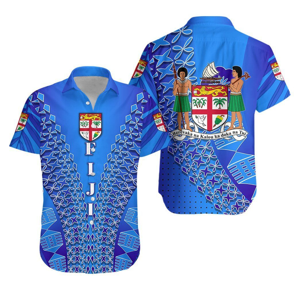 Fiji Drua Hawaiian Shirt Tropical Aloha Button Up