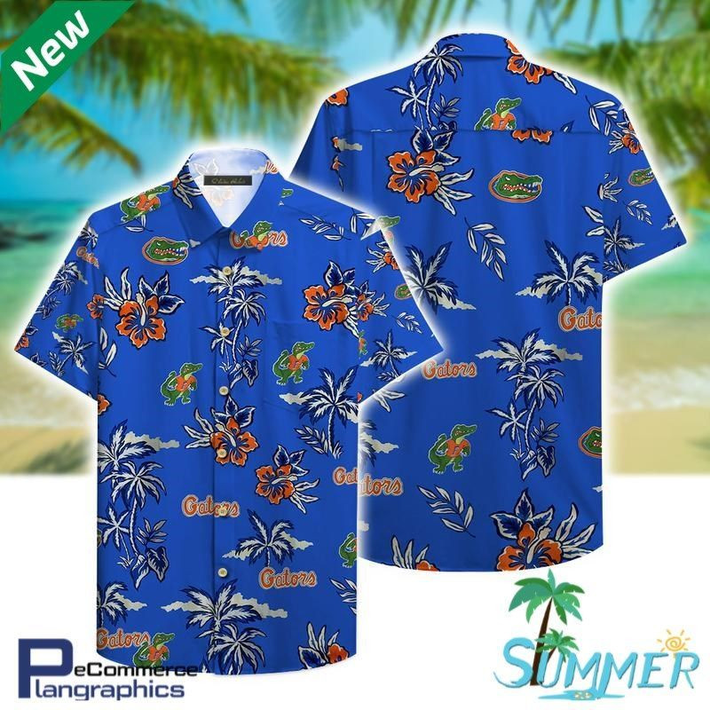 Florida Gators Aloha Tropical Pattern Hawaiian Shirt Tropical Aloha Button Up