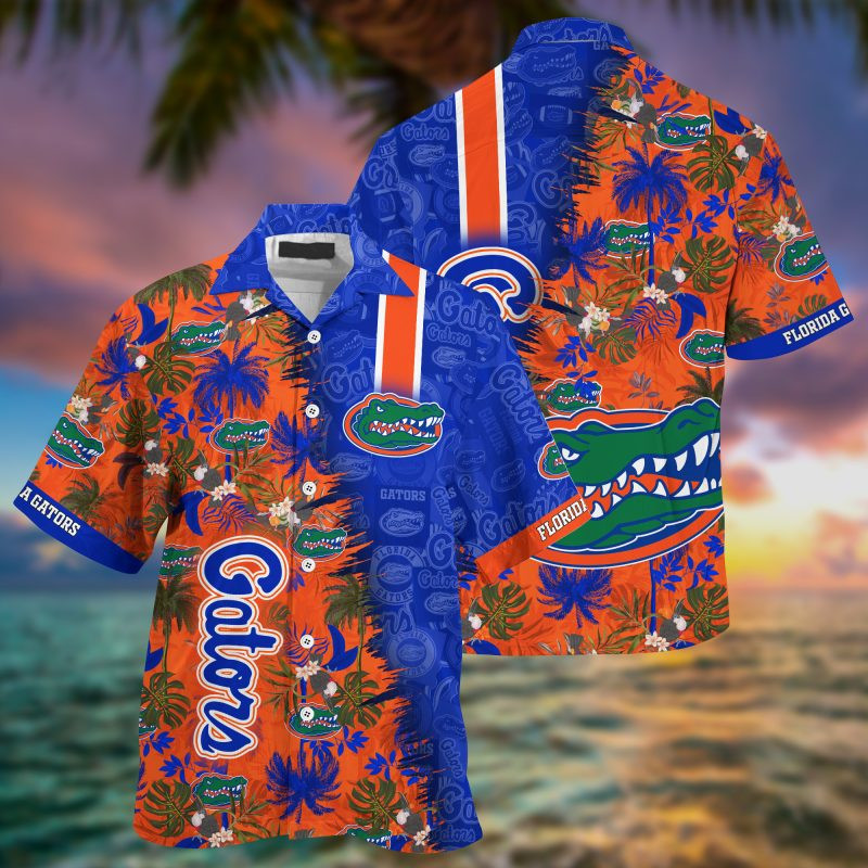 Florida Gators Ncaa Summer Hawaiian Shirt Tropical Aloha Button Up