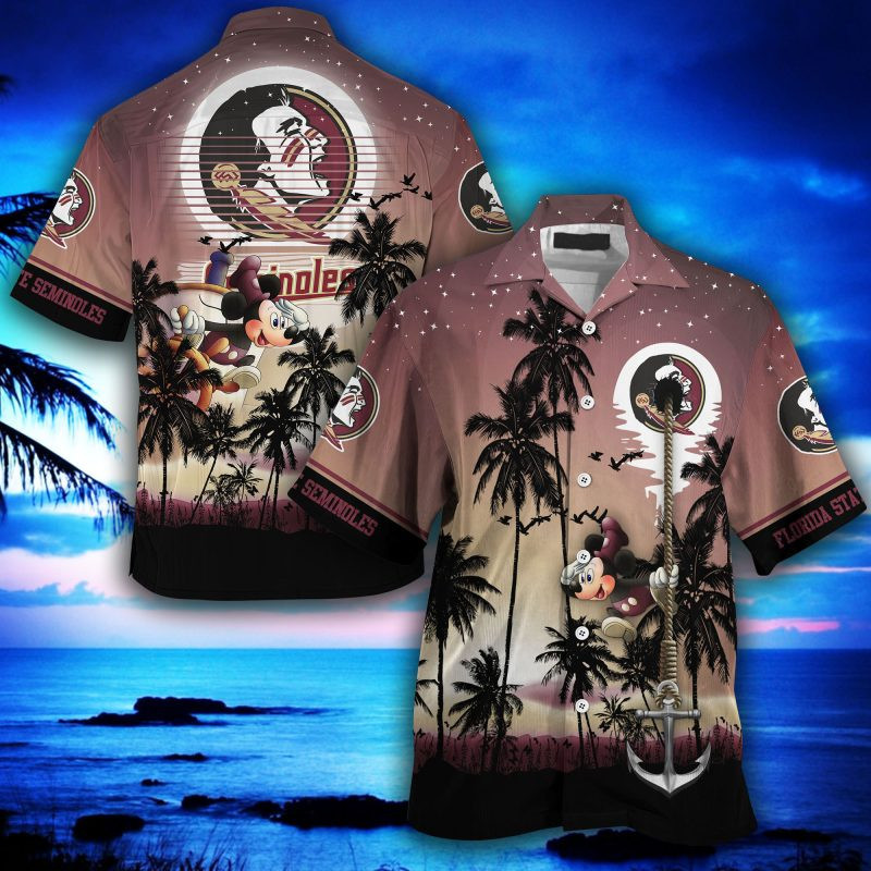 Florida State Seminoles Ncaa Summer Hawaiian Shirt Tropical Aloha Button Up