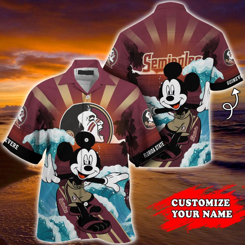Florida State Seminoles Ncaa Summer Personalized Hawaiian Shirt Tropical Aloha Button Up