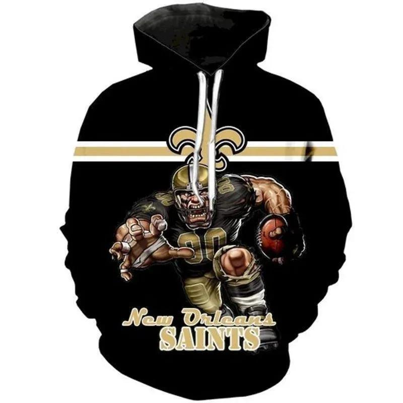 Football Fans New Orleans Saints NFL 3D All Over Print Hoodie