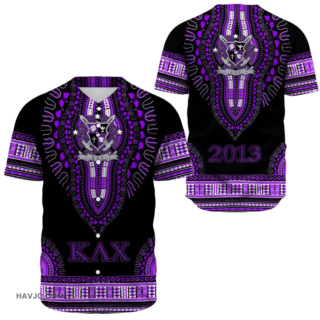 Fraternity Kappa Lambda Chi Dashiki Baseball Jersey