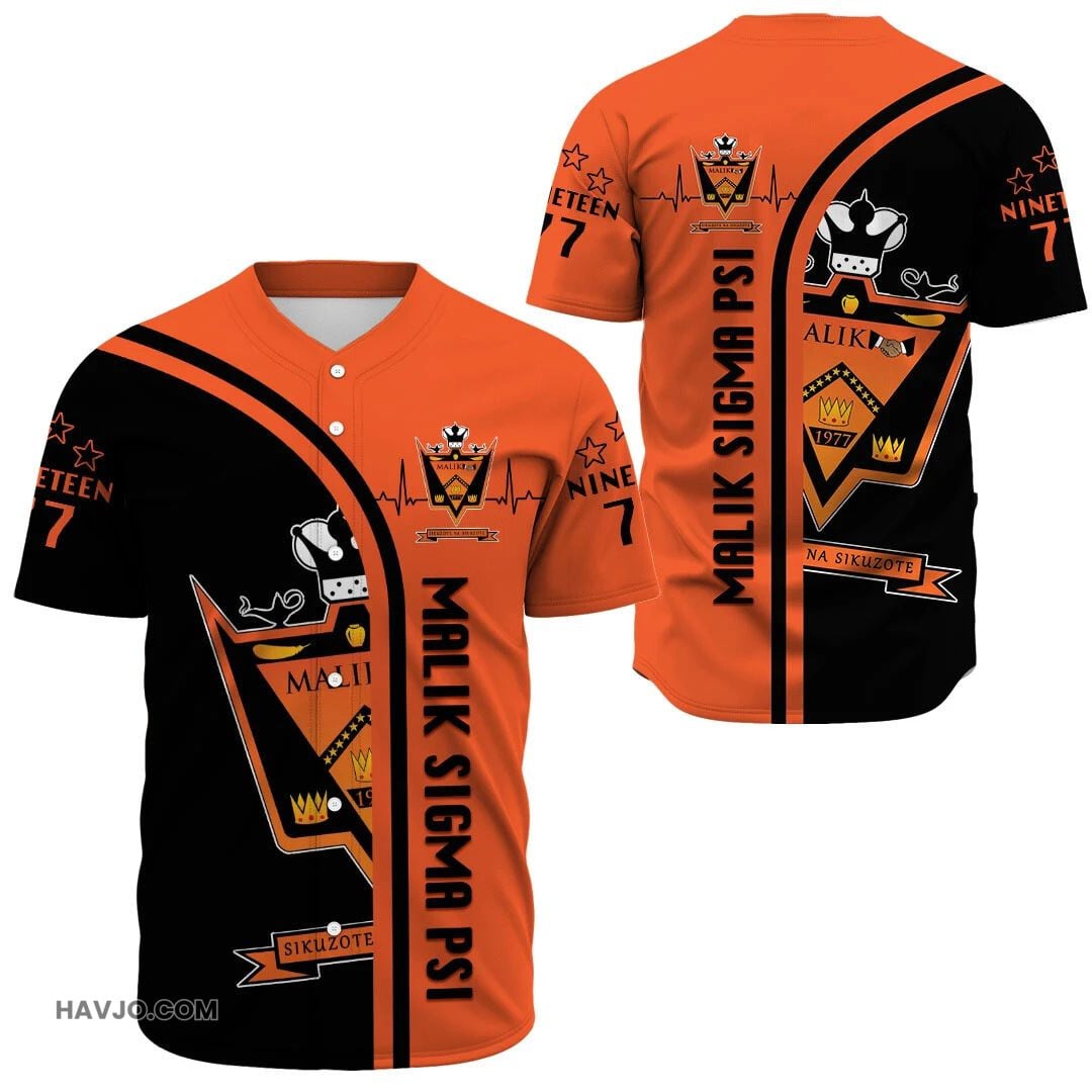 Fraternity Malik Sigma Psi In My Heart Baseball Jersey