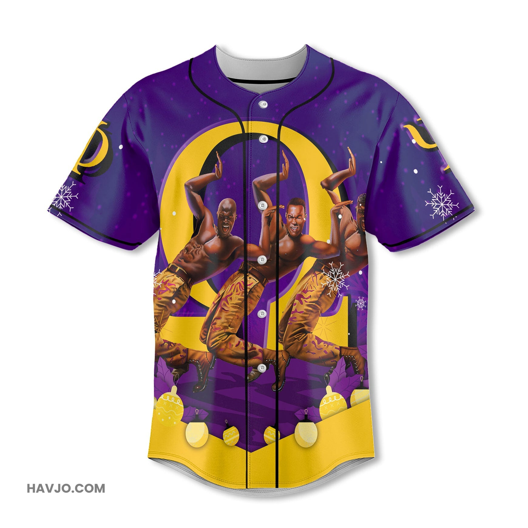 Fraternity OPP Christmas Omega Man Hand Sign Style Baseball Jersey