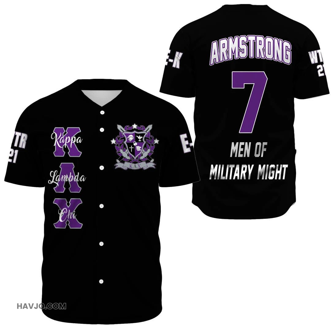 Fraternity Personalized Kappa Lambda Chi Baseball Jersey