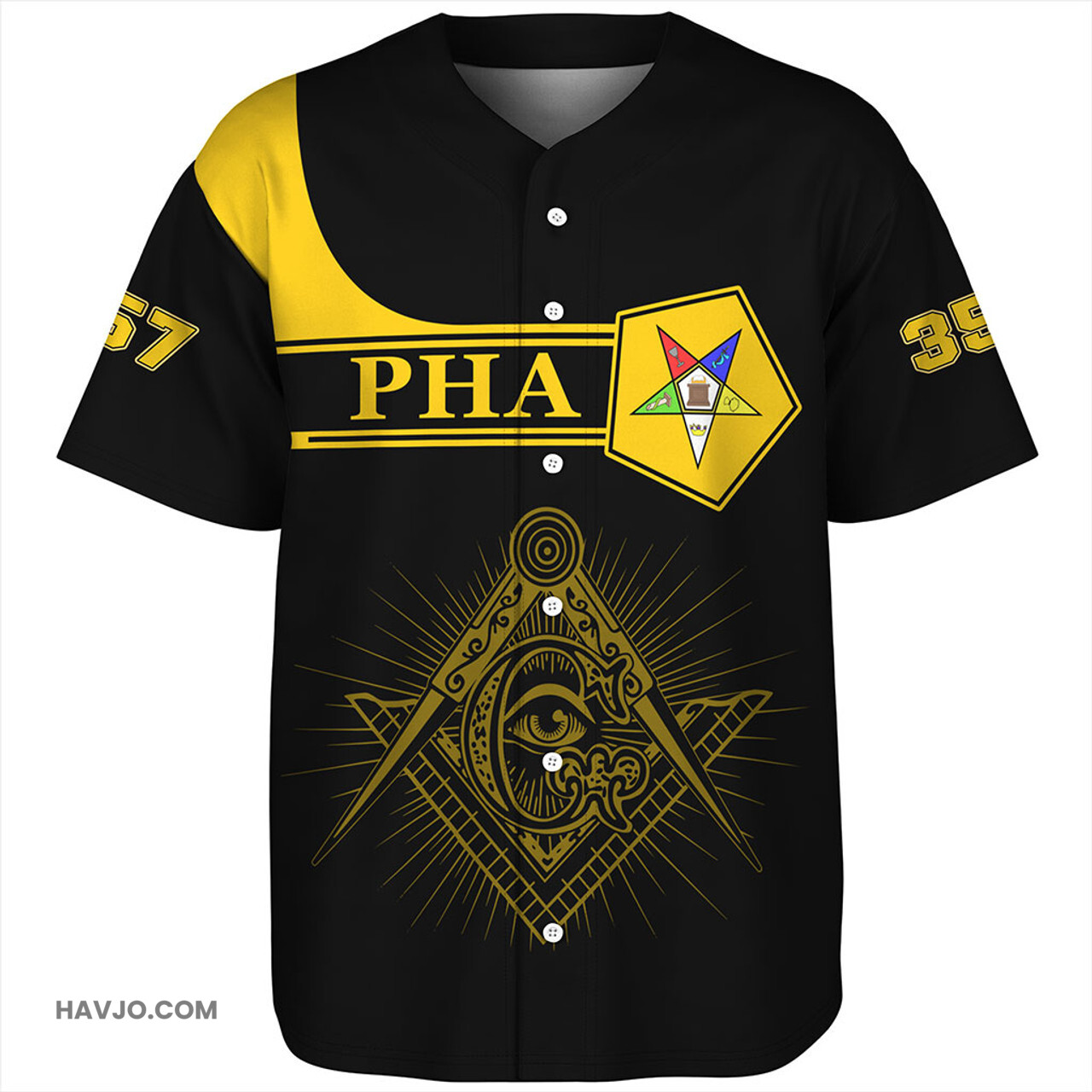 Freemasonry Custom Simple Style Baseball Jersey