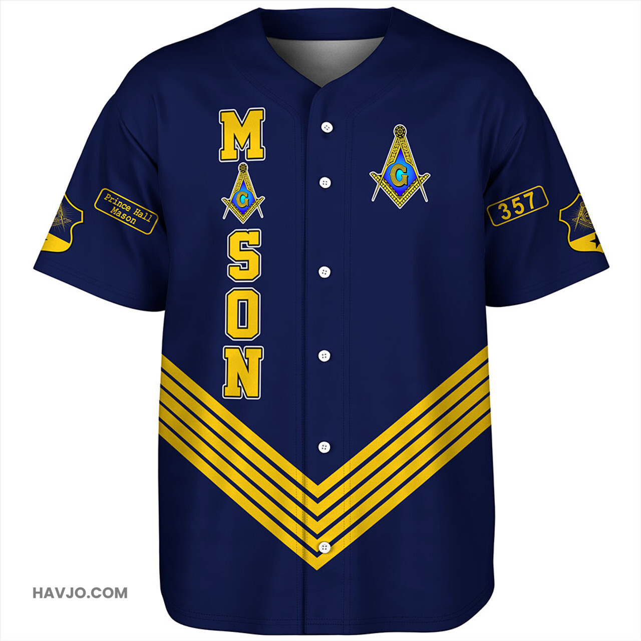 Freemasonry Mason Fraternity Baseball Jersey