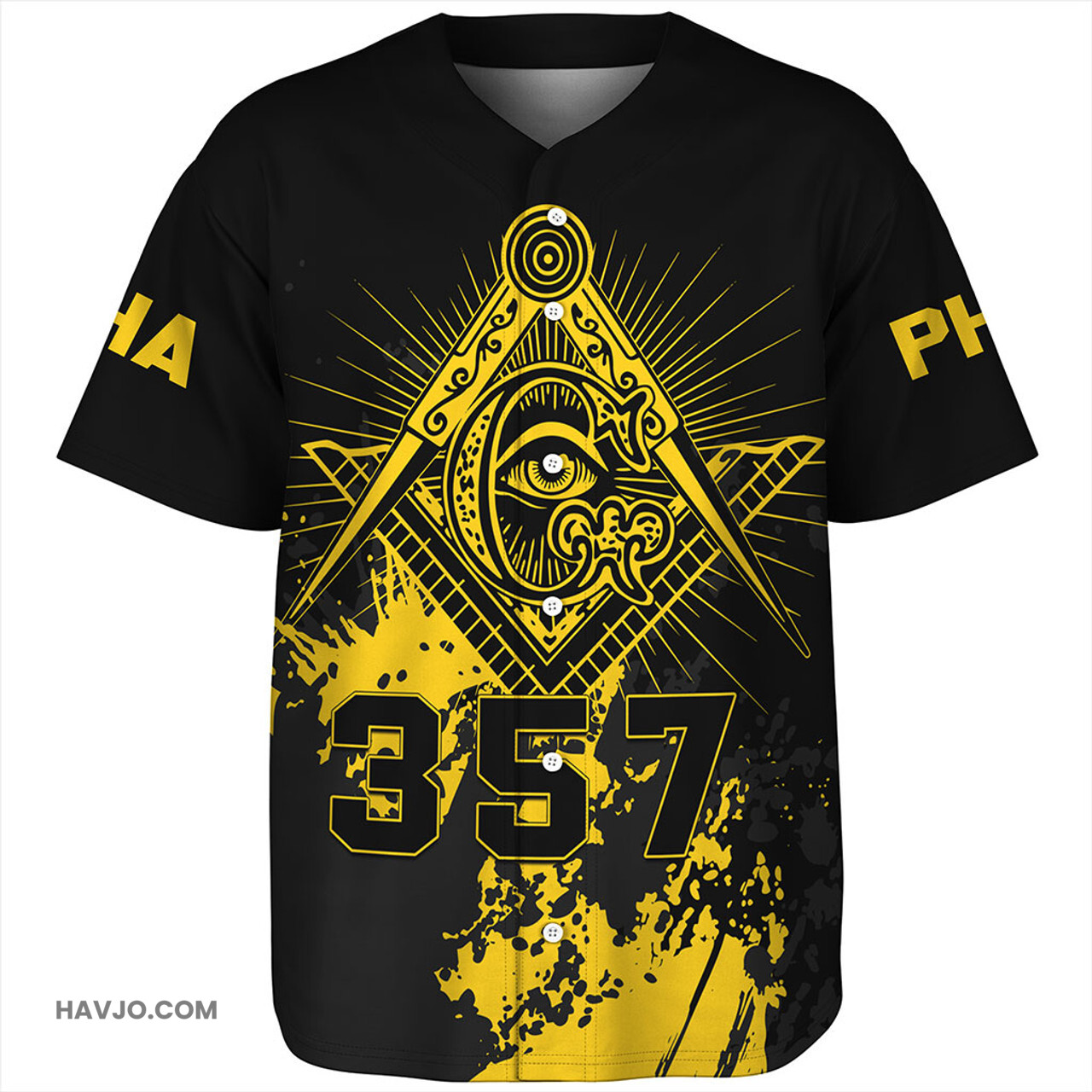 Freemasonry Spaint Style Baseball Jersey