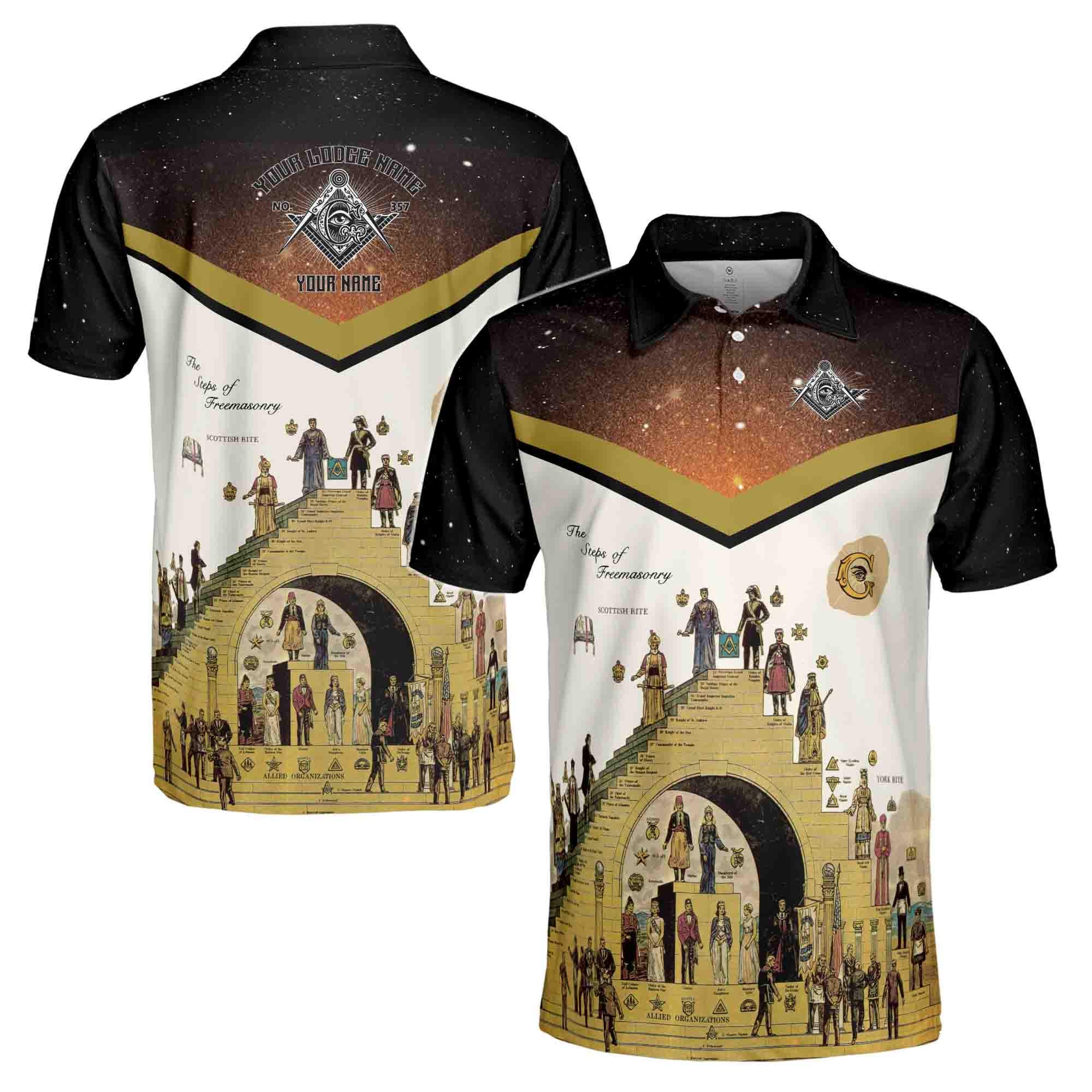 Freemasonry The Structure Of Freemasonry Men's Polo Shirt