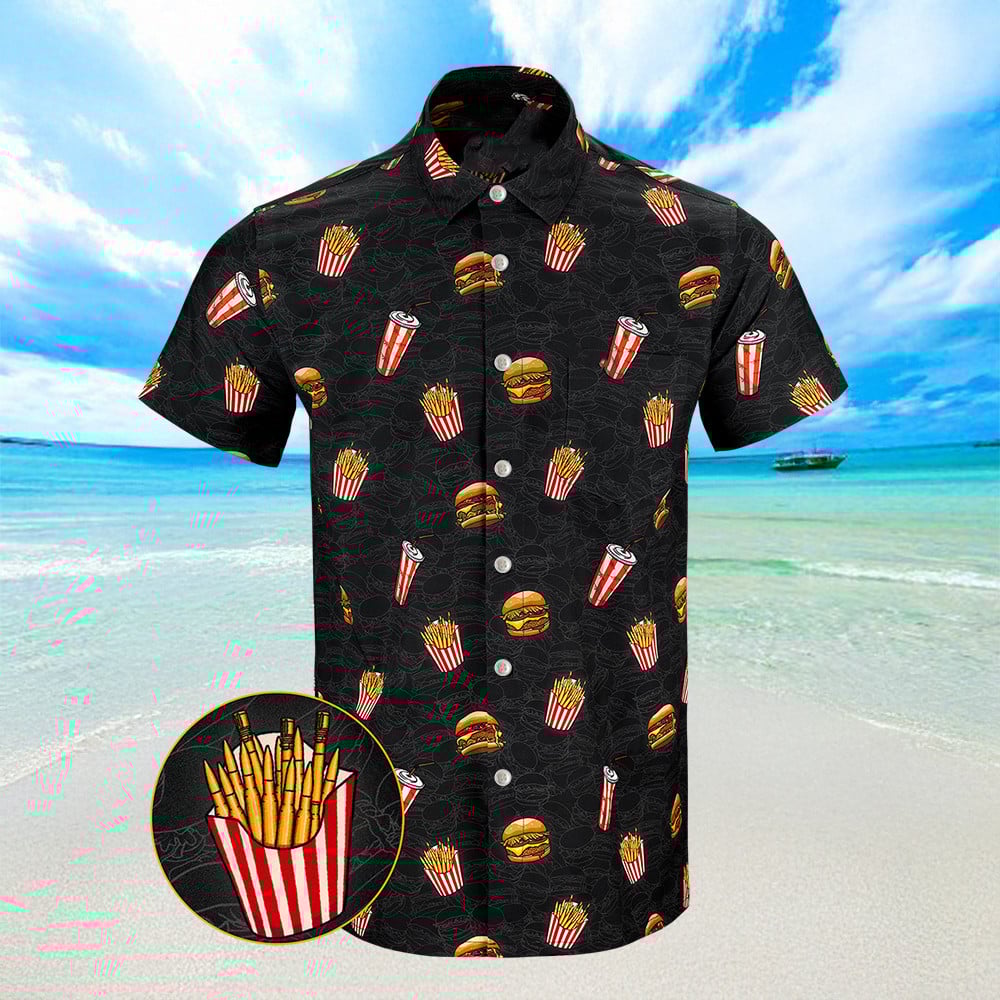 Fry-Day Hawaiian Shirt Best Short Sleeve Button Down Shirts For Summer Gifts For Son
